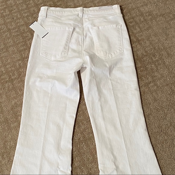 J Brand VALENTINA HIGH-RISE FLARE BLANC NWT 28 - Picture 11 of 11
